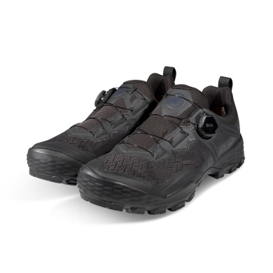 Mammut Wanderschuhe Ducan Low GTX (Tagestouren, BOA-Schnürsystem, wasserdicht) schwarz Herren